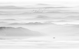 水墨山