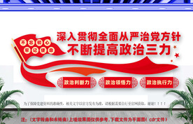  政治三力文化墙
