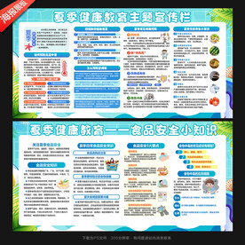 夏季健康教育宣传栏