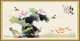 工笔荷花
