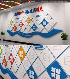 创意企业团队照片墙