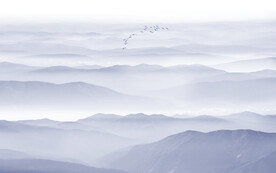 水墨山