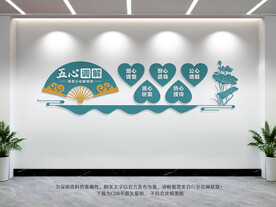 五心调解文化墙
