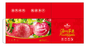 洛川苹果包装平面展开图