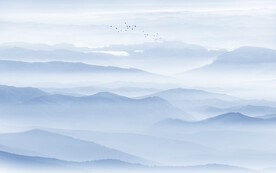 水墨山