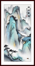 山水画山水风景