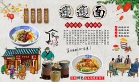 biangbiang面背景墙