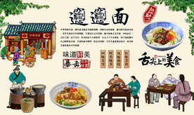 biangbiang面背景墙