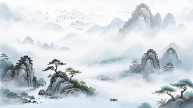 中式意境壁画