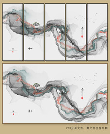 现代山水画