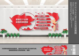 五个认同文化墙