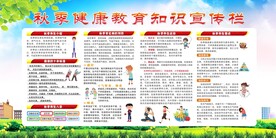 秋季健康教育宣传栏