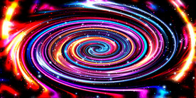 彩色宇宙旋涡星空