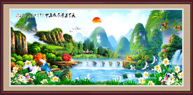 桂林山水风景画