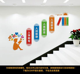 学校楼梯文化墙
