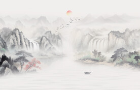 禅意水墨山水