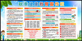 秋季健康教育宣传栏