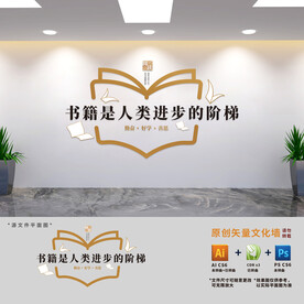 校园阅读文化墙