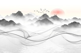 禅意水墨山水