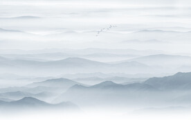 水墨山