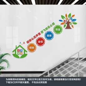 心理咨询室楼梯墙