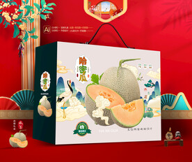 哈密瓜礼盒 水果包装