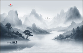 新中式水墨画