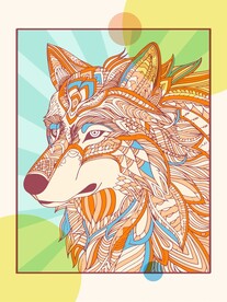 矢量手绘狐狸装饰插画
