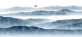 中式山水画