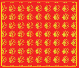 国风凤纹图印