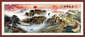 大气山水画