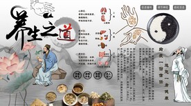 养生之道背景墙