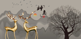 鹿梅花鹿