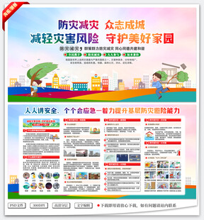 防灾减灾宣传栏