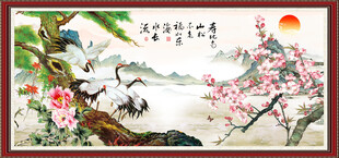 国画松鹤