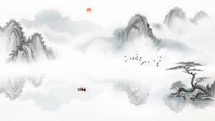 山水背景墙
