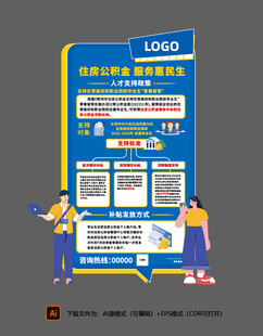 公积金异形展板展架