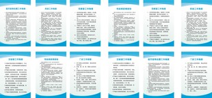 医院卫生院上墙 制度牌