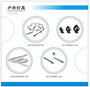 户外灯具照明产品海报
