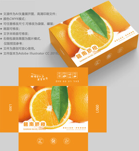 橙子包装 水果盒子
