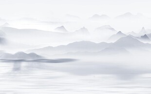 简约山水背景墙