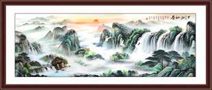 锦绣山河山水画