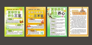 夏季养生海报