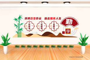 勤学文化墙