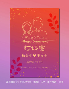 婚礼水牌 