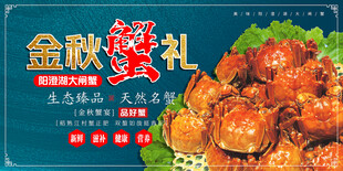 大闸蟹海报