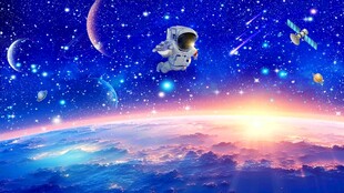 遨游太空