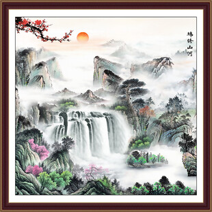 江山如画风水画
