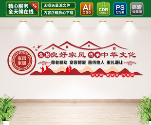 家风家训文化墙