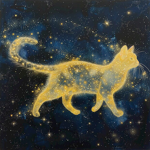 动物星空图案